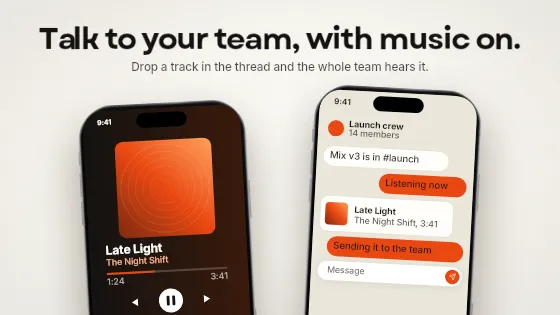 Two screens, one story, app showcase template