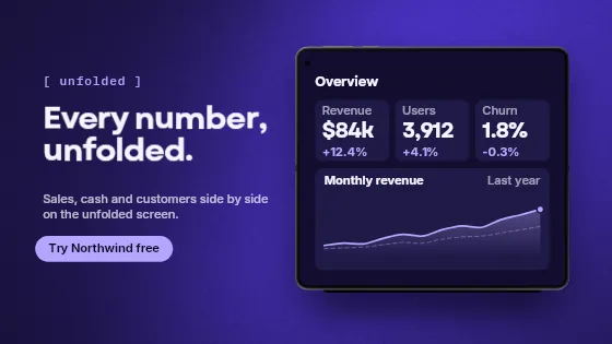 Foldable showcase, app showcase template