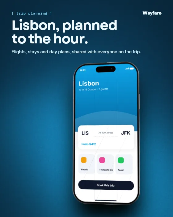 Tilted hero with headline, app showcase template