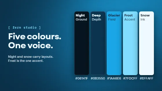 Brand colours, brand motion template