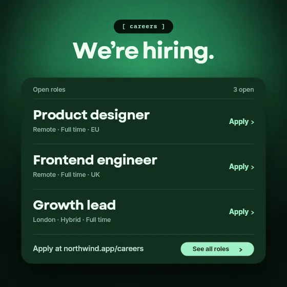 We are hiring, social post template