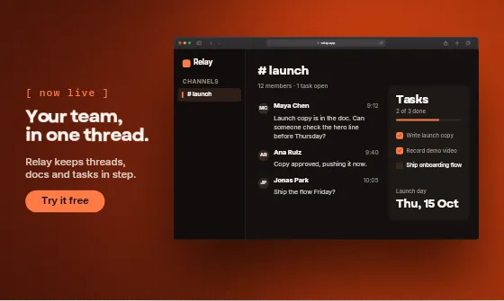 Launch gallery, website template