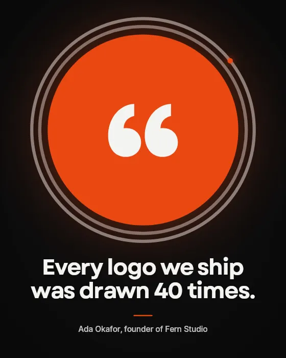 Quote with a shape reveal, social post template