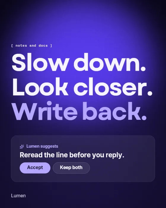 Soft lines, text template