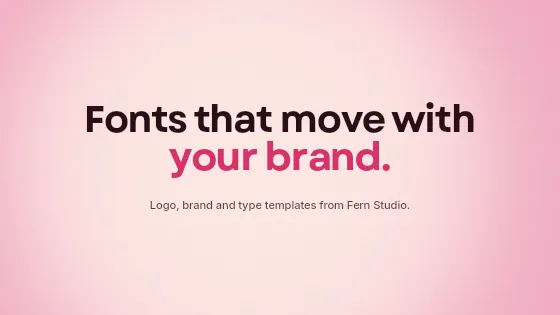 Kinetic headline, text template